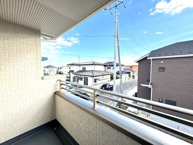 ブルーミングガーデン前橋市後家町　1号棟のバルコニー|バルコニーは2ヶ所です♪