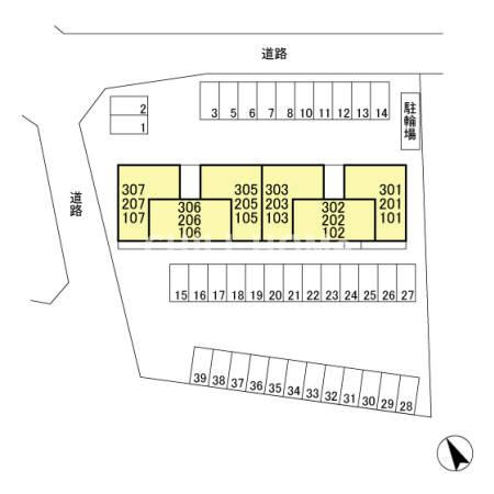 クレアシオン城北の区画図|当社、チルホームのHPもご覧ください(^^)/物件情報多数♪
