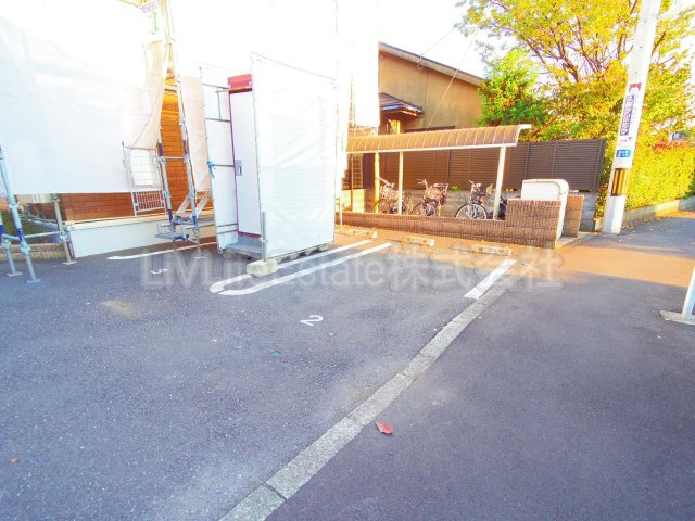 グリーンハイツの駐車場