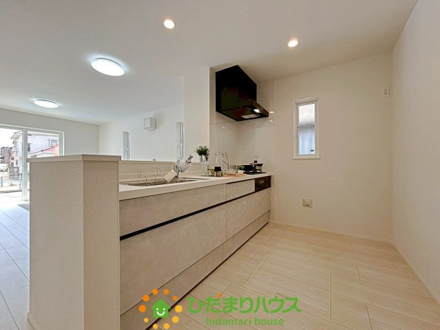 羽生市南5丁目　新築一戸建て　リナージュのキッチン|シンプルデザインキッチンです！