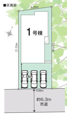 羽生市南5丁目　新築一戸建て　リナージュの区画図|全1棟