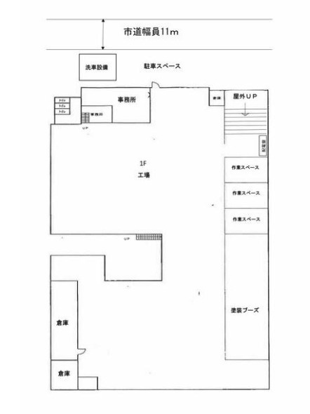 平塚市中堂の工場の間取り|詳細