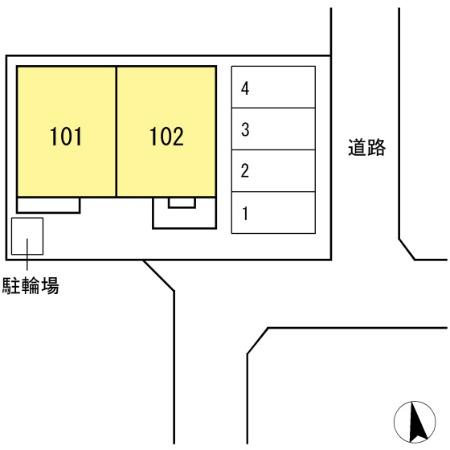エスポワール髙﨑の区画図