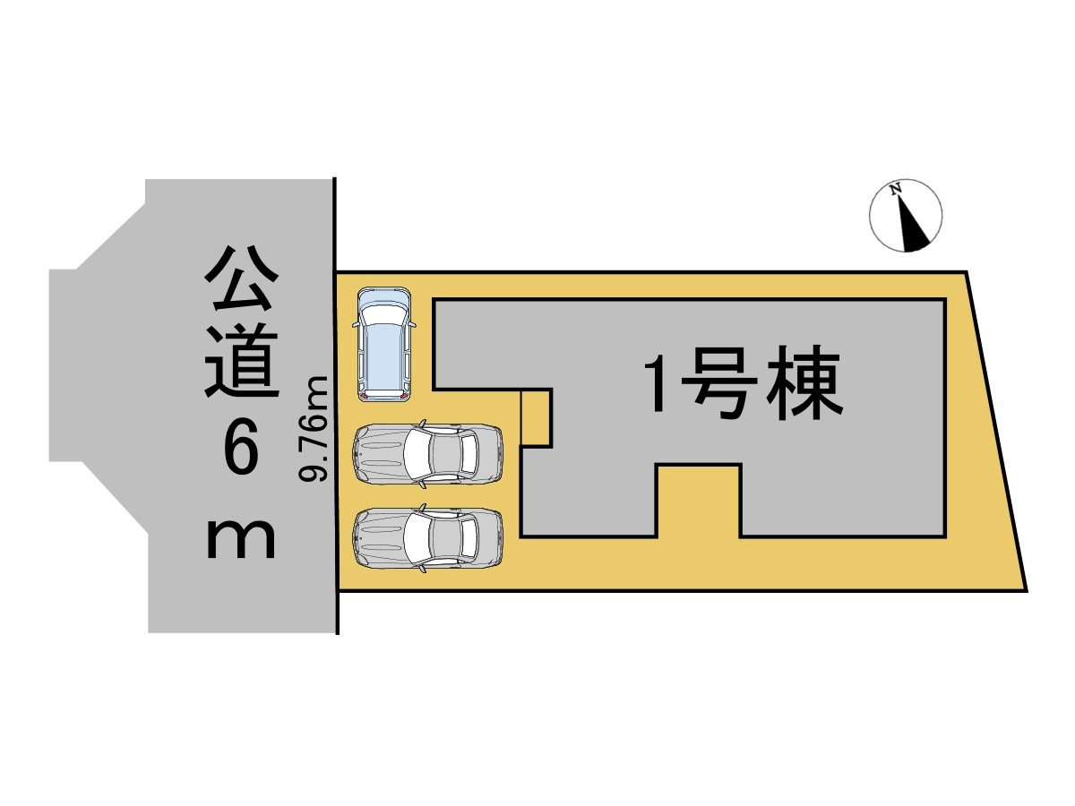リーブルガーデン　岐阜市栄新町　全1区画分譲の区画図|■区画図
■YAMADA電機の　ヤマダ不動産　株式会社リライフ　
いつでもお問合わせ下さい。