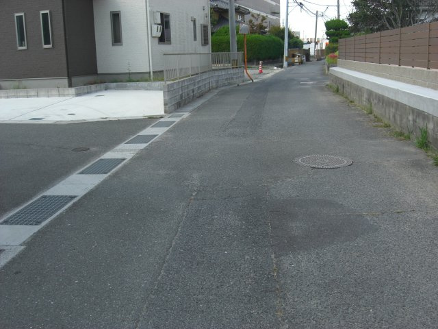 ホームタウン藤山の前面道路含む現地写真