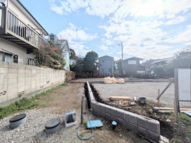 建築条件なし　閑静な住宅街　平坦地　の外観|B区画エントラス部分