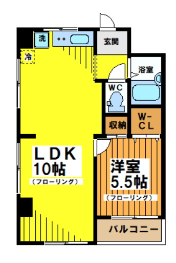 アライハイツの間取り