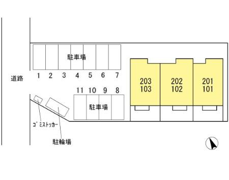グランシャリオ須屋の区画図