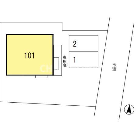 オーク　Ⅰの区画図|当社、チルホームのHPもご覧ください(^^)/物件情報多数♪