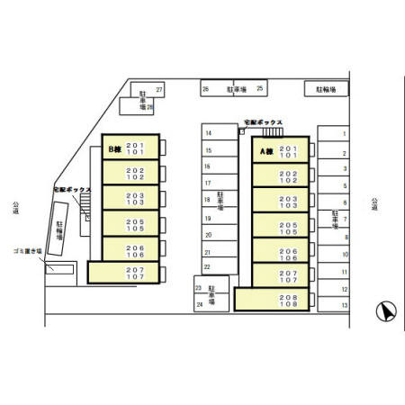 ヴァン　ヴェール　Ａ　　刈谷市近郊の賃貸はクラスホーム刈谷店の区画図