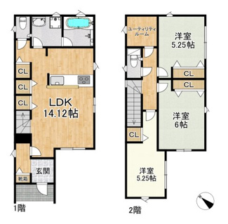 【間取り】 | 紫原3丁目戸建て　第32-1号棟