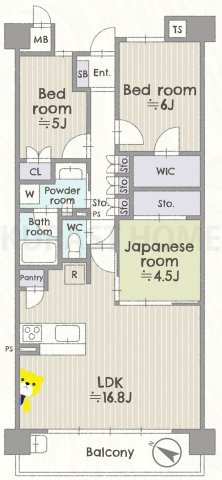 パークシティ桂ジオ　4階の間取り