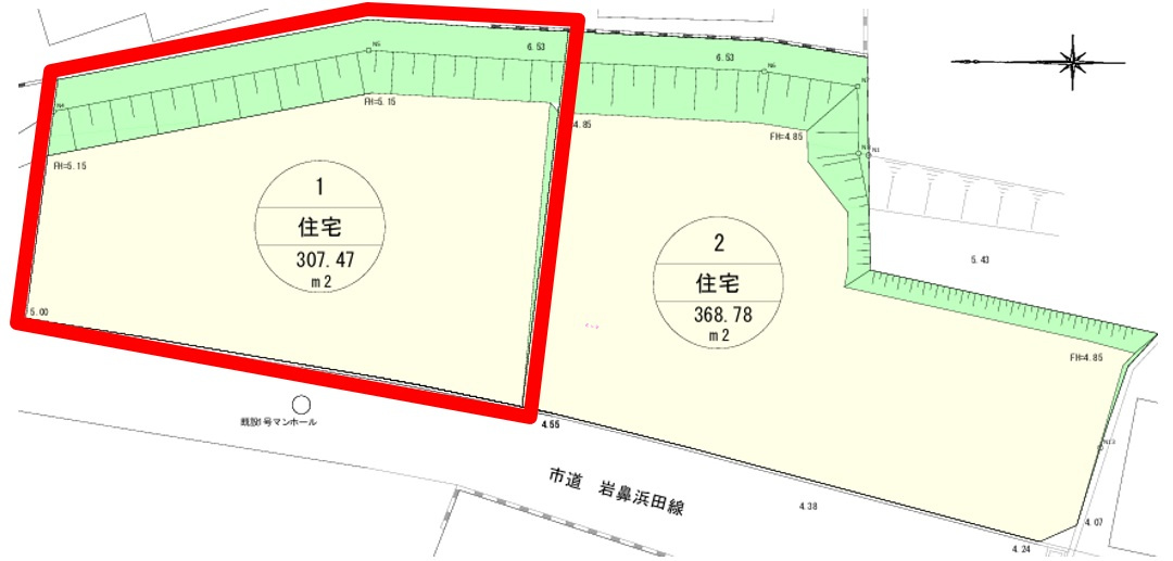 HT松崎町の区画図