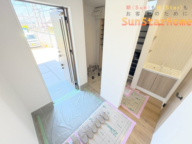 【※サンスターホーム限定物件】立川市砂川町3丁目　注文施工住宅の玄関