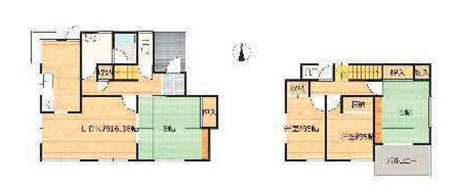 中古戸建　東松山市殿山町14-13（リフォーム住宅）の間取り