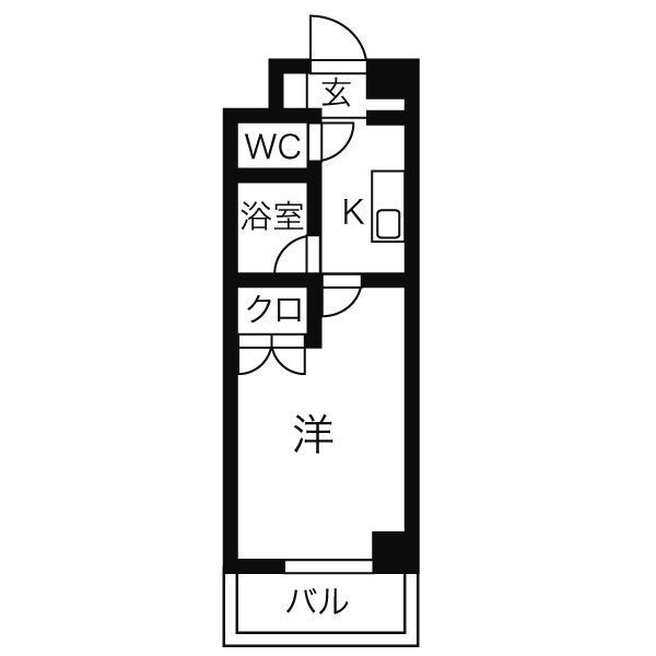 第2コーポ魚半の間取り