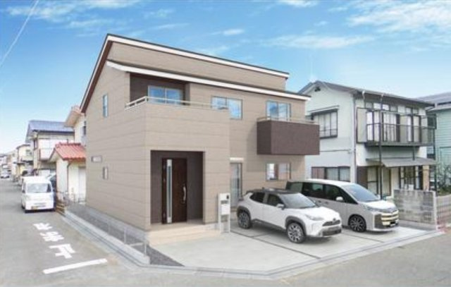 横浜市泉区下和泉4丁目 新築戸建て【仲介手数料無料】カースペース2台の外観パース