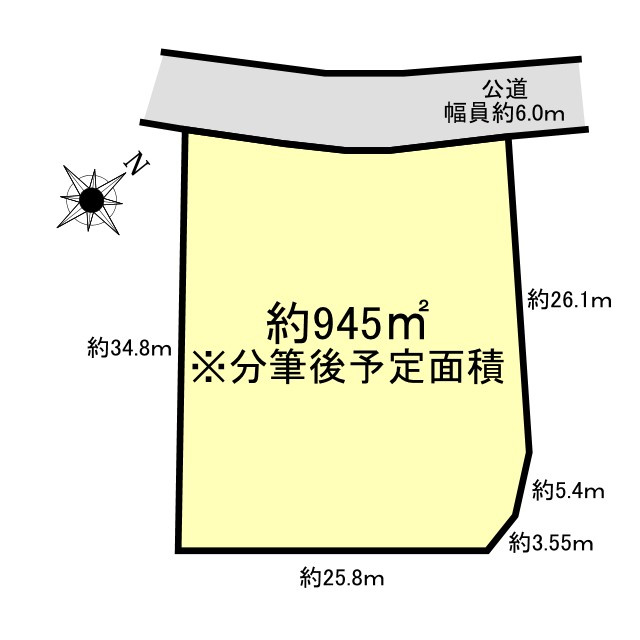 東松山市若松町　土地の土地図