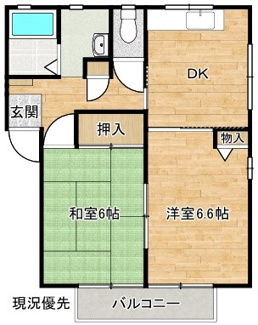【間取り】 | ハイツ三島B棟