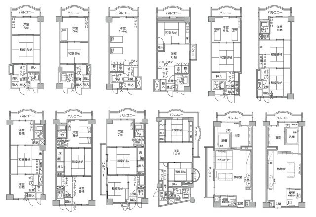 白浜ランスロットマンション①（宿泊専用リゾートマンション）の間取り