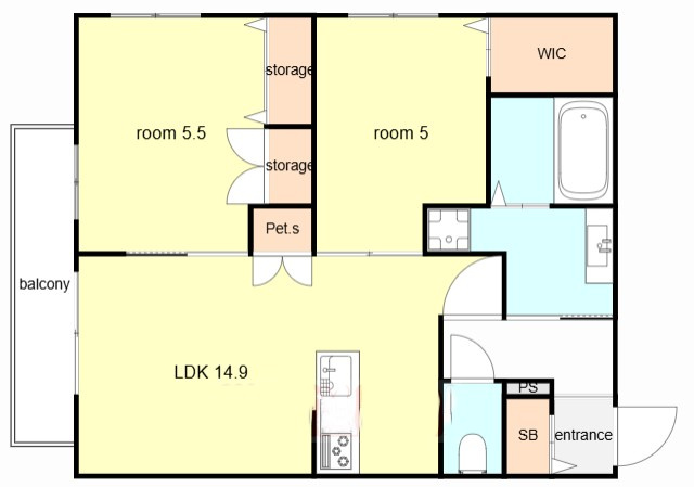 la vita摂津本山の間取り