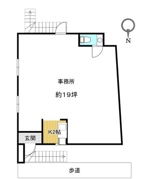 堺市堺区中向陽町　貸店舗[物件番号：934944] の間取り