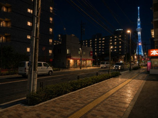 【展望】 | 売地/東向島１区画 | 曳舟駅徒歩3分
スカイツリーもまじかに見える好立地です