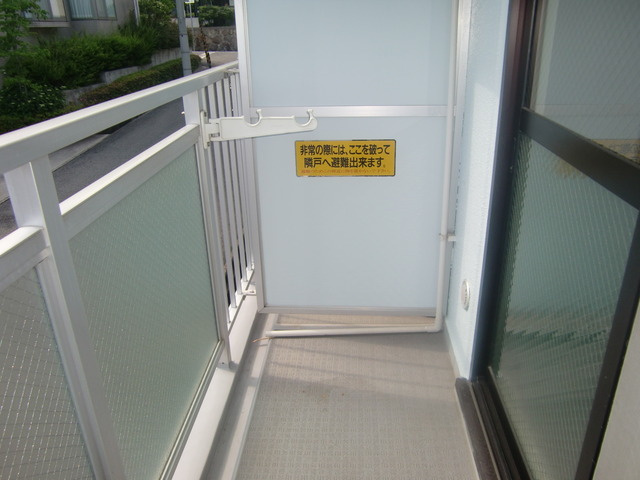 ライフピアモア六甲のバルコニー
