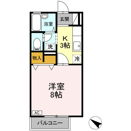 第三麦秀閣　Ｂの間取り