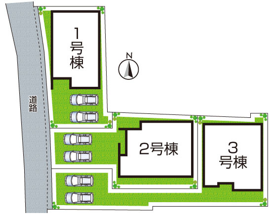 ●天理市柳本町　第7期　新築一戸建ての区画図|全３区画