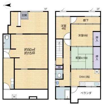福田店舗の間取り