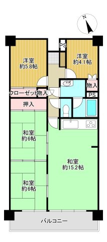 -三丁目不動産- コンフォート籠原　深谷市東方町5丁目　の間取り