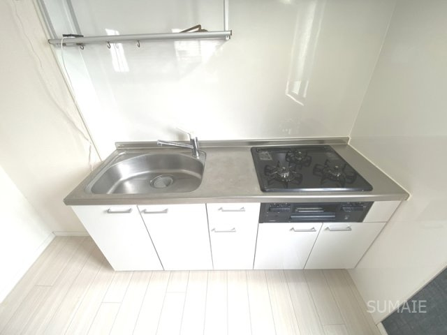 パティオのキッチン|グリル付き3口コンロ☆彡