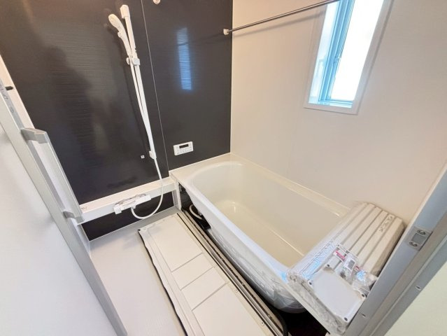 柏市戸張　新築戸建て１号棟の浴室|2026年4月12日撮影
