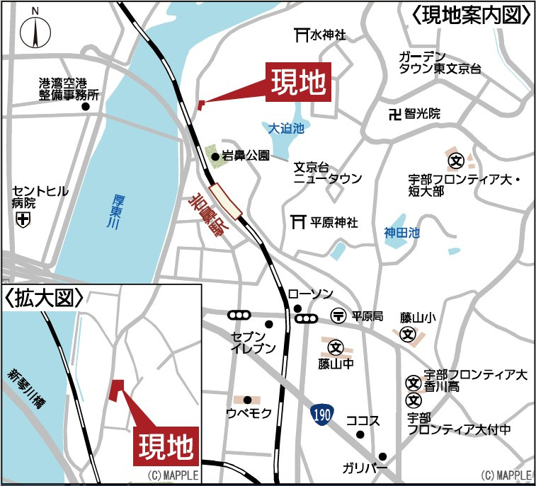 松崎町　の地図