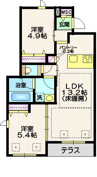 ＦｒｅｅＳｋｙ２の間取り