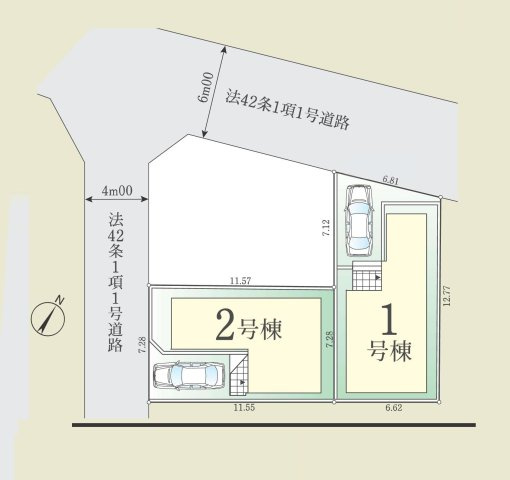 【区画図】 | ご家族様のプライベート空間が確保できる素敵な間取りです。また敷地ゆったりですので、おうち時間を楽しむのにもぴったりですね♪
