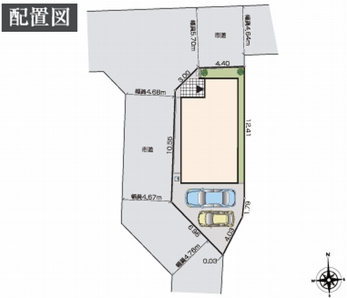 【仲介手数料０円】座間市新田宿　新築一戸建ての区画図|座間市新田宿　新築一戸建て