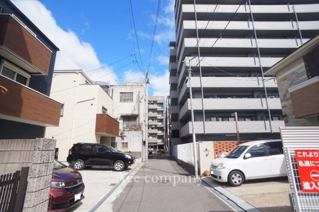 【前面道路含む現地写真】 | 東住吉区東田辺2丁目 | 【前面道路：幅員4ｍ】