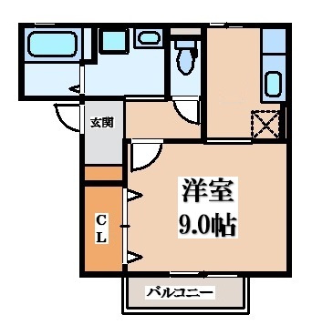 【間取り】 | サンフェルティA棟