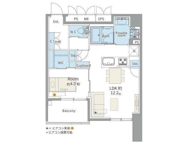 アクシア新宿御苑の間取り