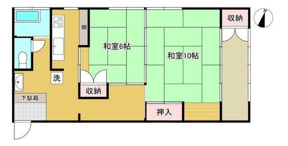 中台工業伊東マンション第1別館の間取り
