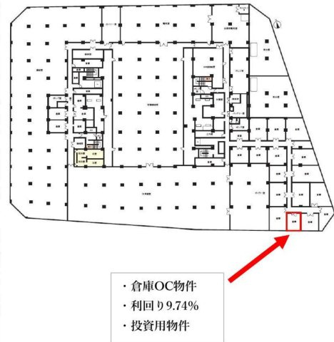 大阪駅前第２ビル　「オーナーチェンジ」「利回り9.74％」の区画図