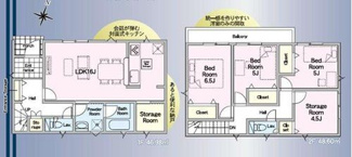 【間取り】 | 越谷市千間台西第8　新築戸建て