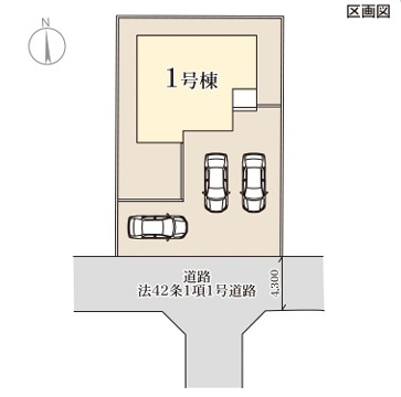 【LiveleGarden】宇都宮市鶴田町 第23 限定１邸の区画図|〇南道路・限定１邸〇