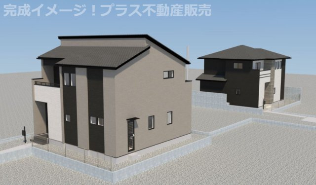 【居間・リビング】 | 福岡市西区周船寺2丁目2期　8号棟（全8区画）【仲介手数料無料・0円】 | 施工例。リビングです。施工例は完成時と異なる場合があります。