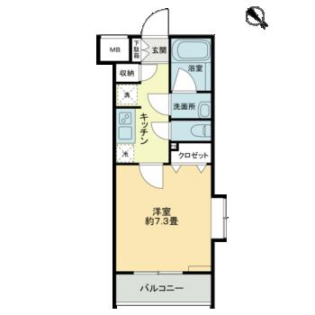 【間取り】 | ｐａｔｉｏ阿佐ヶ谷