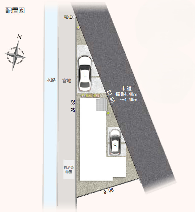静岡市葵区大岩三丁目2期　全1棟の区画図
