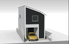 【外観】 | 青く澄み渡った綺麗な空と、陽の光をたっぷりと受ける、そんな新築住宅で新生活をスタートしてみませんか？見学・ご相談等、ミライズホーム(株)までお気軽にご連絡下さい。