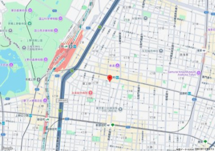 東上野三丁目店舗の地図